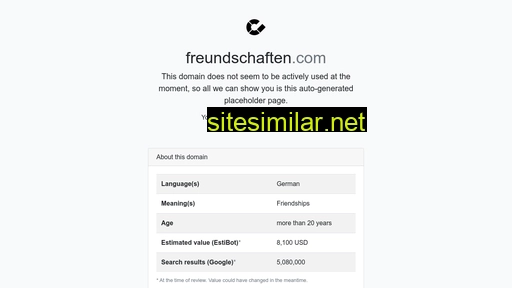 freundschaften.com alternative sites