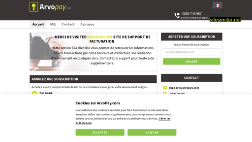 fr.arvopay.com alternative sites