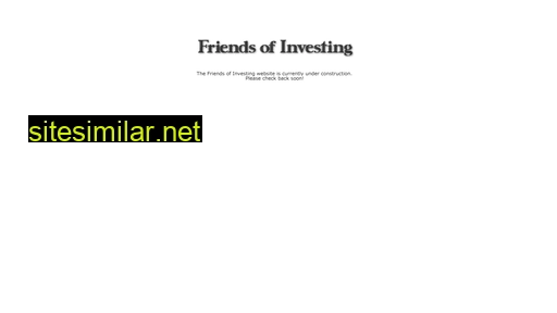 friendsofinvesting.com alternative sites