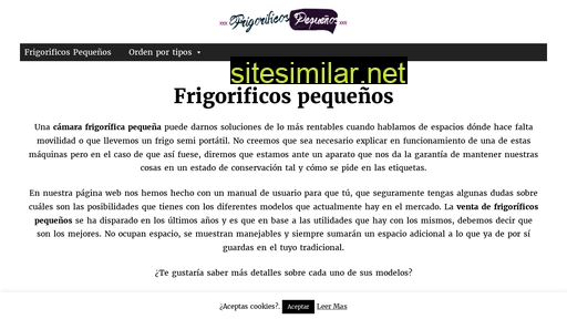 frigorificospequenos.com alternative sites