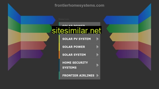 frontierhomesystems.com alternative sites