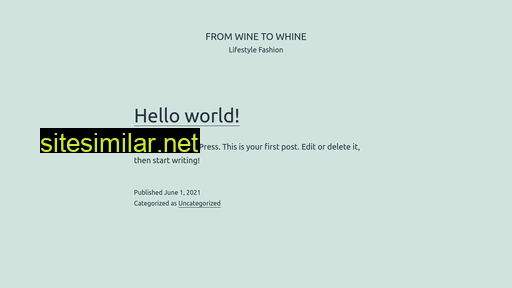 fromwinetowhine.com alternative sites