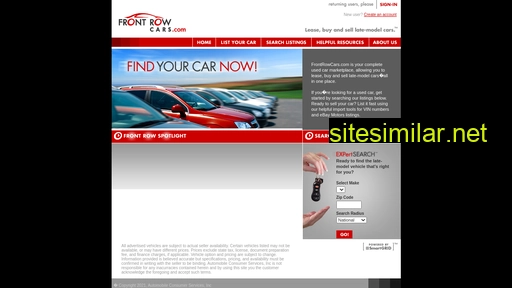 frontrowcars.com alternative sites