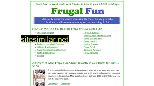 frugalfun.com alternative sites