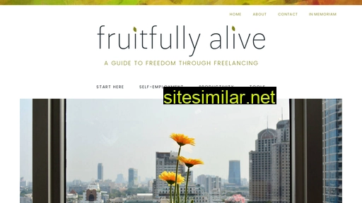 Fruitfullyalive similar sites
