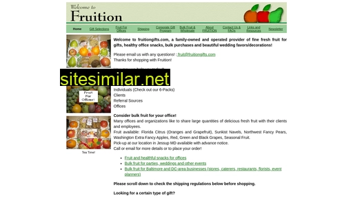 Fruitiongifts similar sites