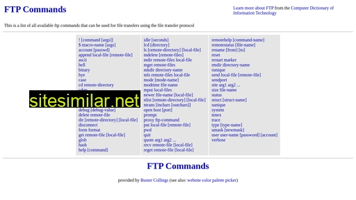 ftp-commands.com alternative sites