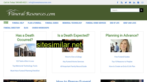 funeralresources.com alternative sites