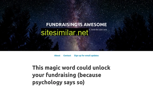 fundraisingisawesome.com alternative sites