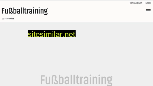 fussballtraining.com alternative sites