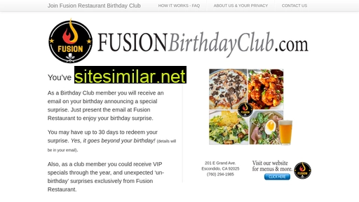 fusionbirthdayclub.com alternative sites