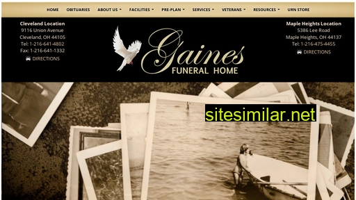 Gainesfuneralhome similar sites