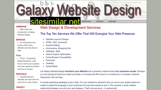 galaxywebsitedesign.com alternative sites