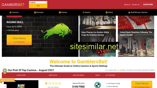 gamblersbet.com alternative sites
