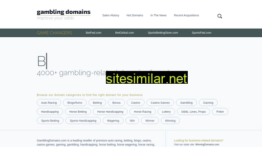 gamblingdomains.com alternative sites
