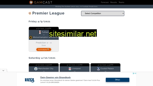 Gamcast similar sites