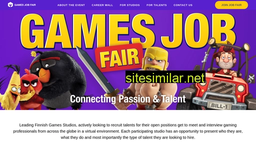 gamesjobfair.com alternative sites