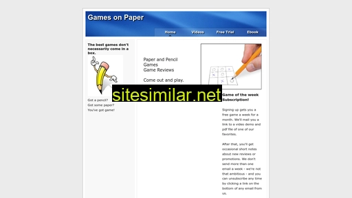 gamesonpaper.com alternative sites