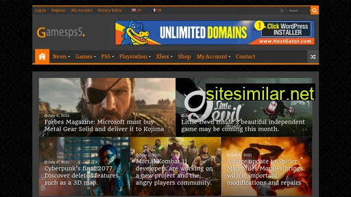 Gamesps5 similar sites