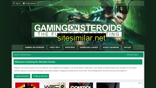 gamingonsteroids.com alternative sites