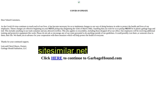garbagehound.com alternative sites