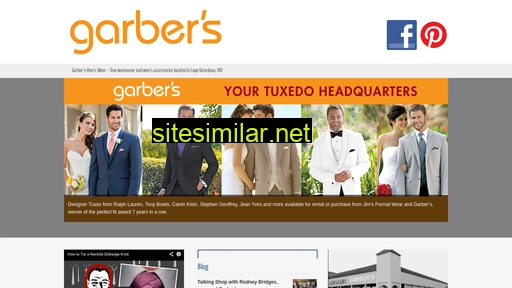 Garbersmenswear similar sites