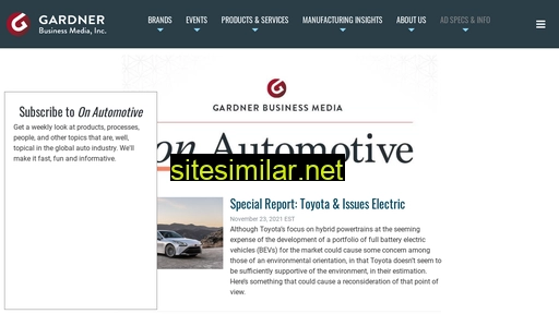 gardnerweb.com alternative sites