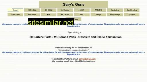 garysguns.com alternative sites