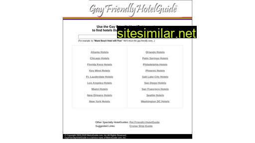 Gayfriendlyhotelguide similar sites
