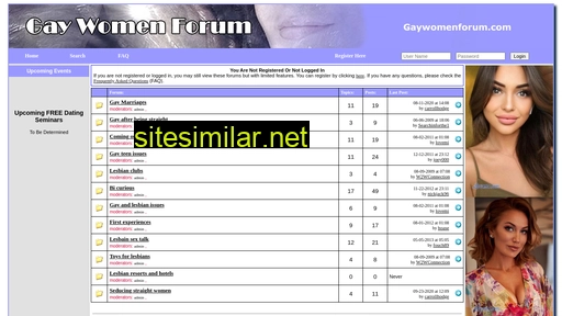 gaywomenforum.com alternative sites
