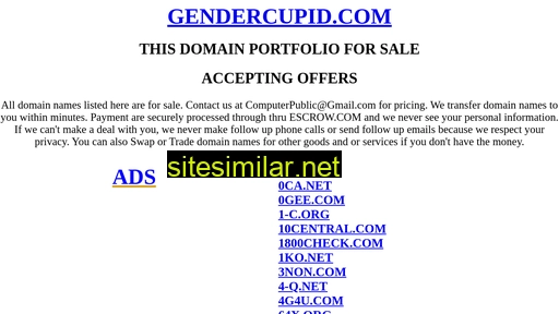 gendercupid.com alternative sites