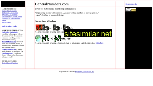 generalnumbers.com alternative sites