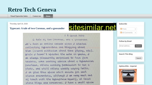 Genevatypewriters similar sites
