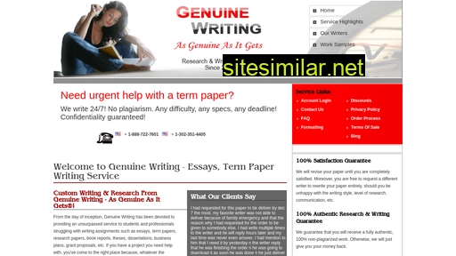 genuinewriting.com alternative sites