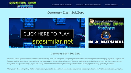 geometrydashsubzero.com alternative sites