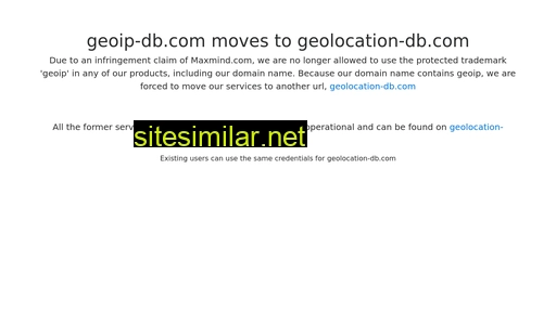 geoip-db.com alternative sites