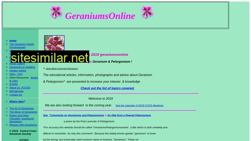 geraniumsonline.com alternative sites