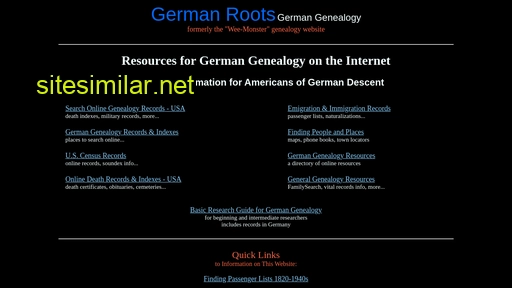 germanroots.com alternative sites