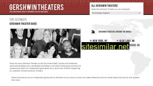 gershwin-theater.com alternative sites