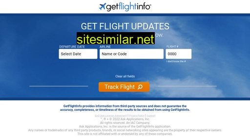 Getflightinfo similar sites