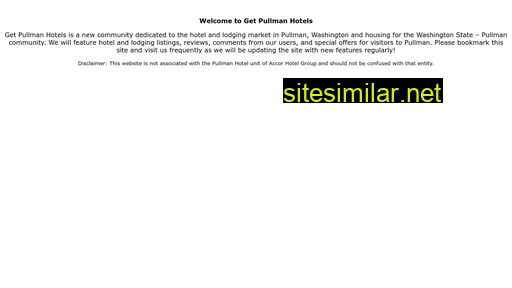getpullmanhotels.com alternative sites