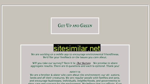 getupandgreen.com alternative sites