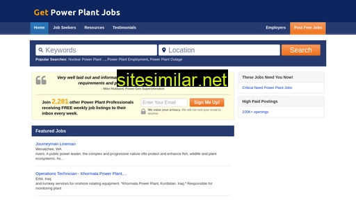 getpowerplantjobs.com alternative sites