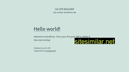 Ggsitebuilder similar sites