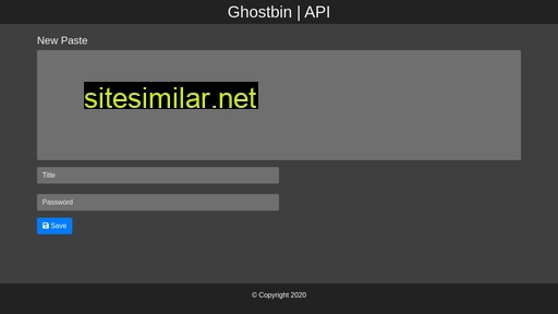 ghostbin.com alternative sites