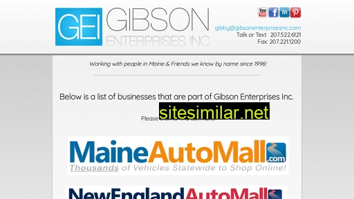Gibsonenterprisesinc similar sites