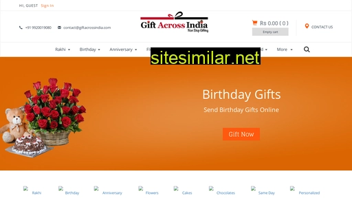 giftacrossindia.com alternative sites
