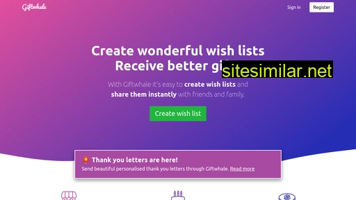 giftwhale.com alternative sites