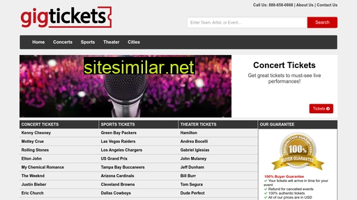 Gigtickets similar sites