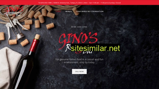 ginosrestauranttampa.com alternative sites